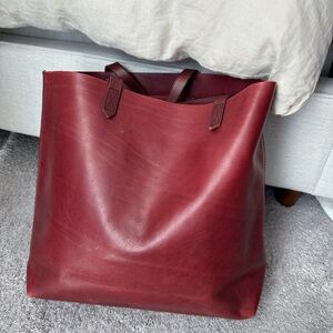 Madewell leather tote bag